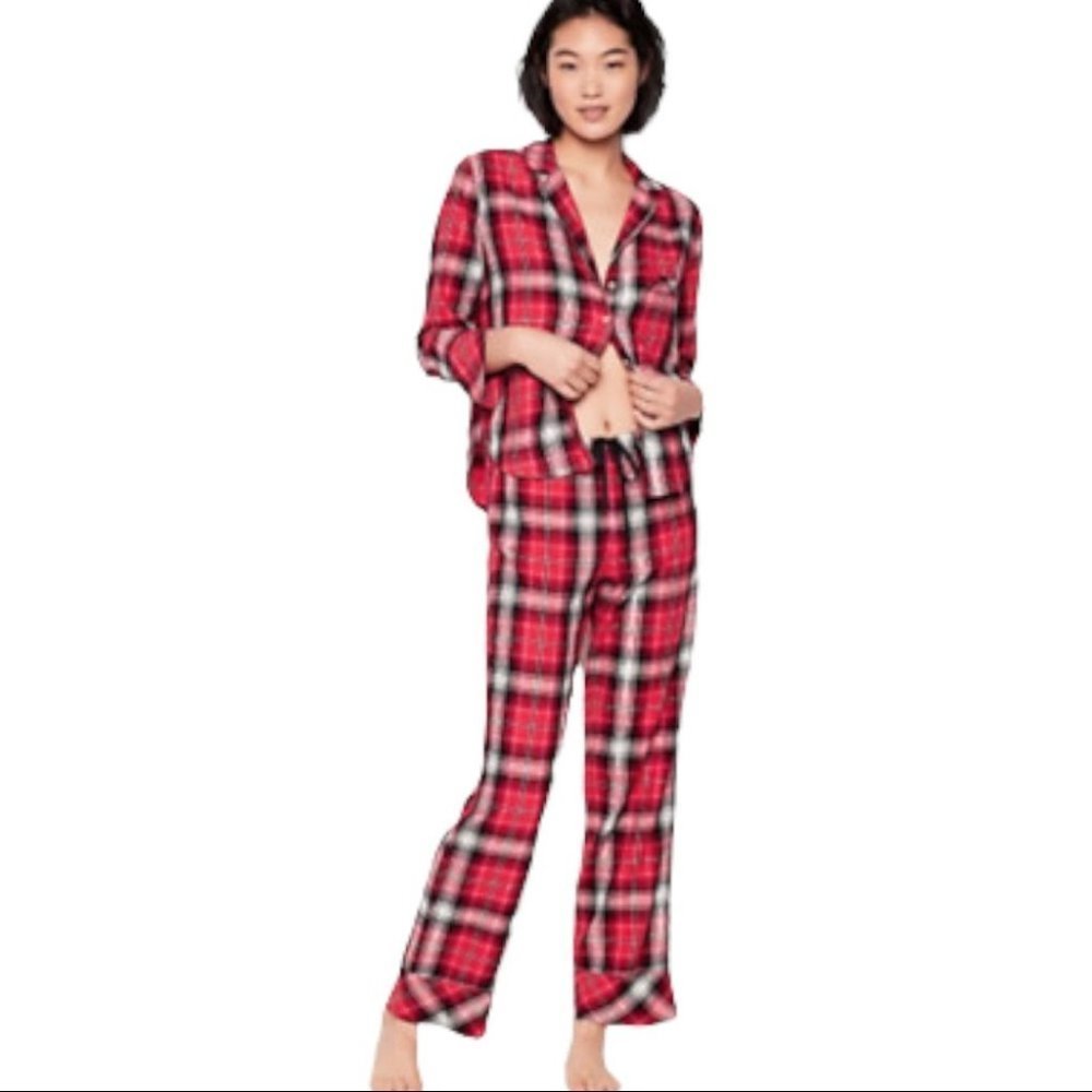 Victoria Secret flannel Plaid Pajama Set